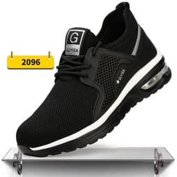 image-Indestructible Steel Toe Work Shoes Men Sneakers Fashion Air Cushion Safety Shoes