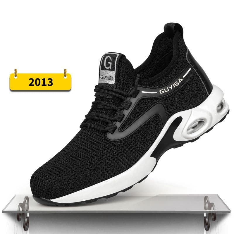 image-Indestructible Steel Toe Work Shoes Men Sneakers Fashion Air Cushion Safety Shoes