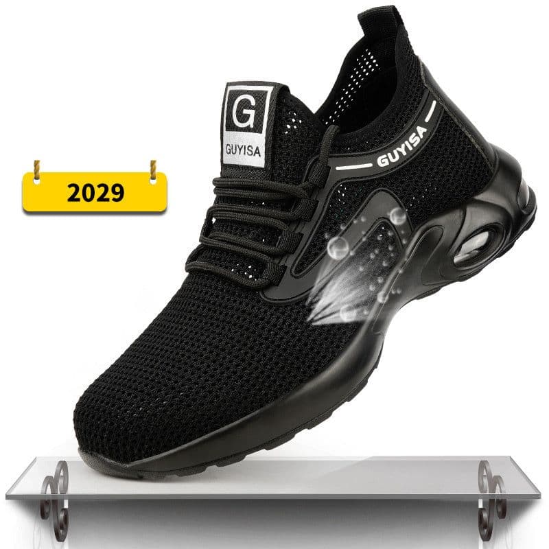 image-Indestructible Steel Toe Work Shoes Men Sneakers Fashion Air Cushion Safety Shoes