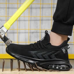 image-Indestructible Steel Toe Work Shoes Men Sneakers Fashion Air Cushion Safety Shoes