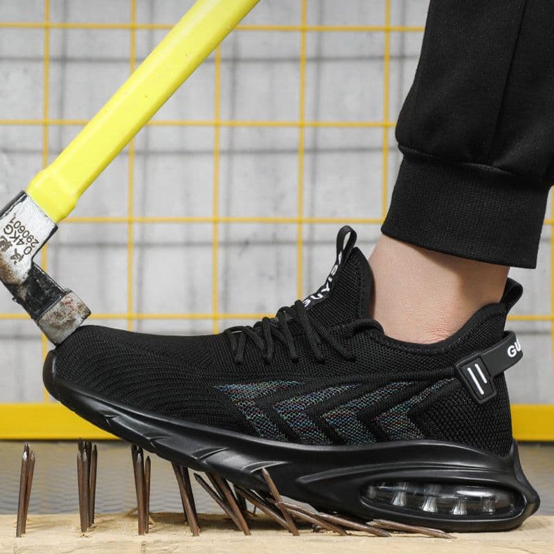 image-Indestructible Steel Toe Work Shoes Men Sneakers Fashion Air Cushion Safety Shoes