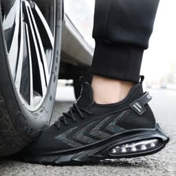 image-Indestructible Steel Toe Work Shoes Men Sneakers Fashion Air Cushion Safety Shoes