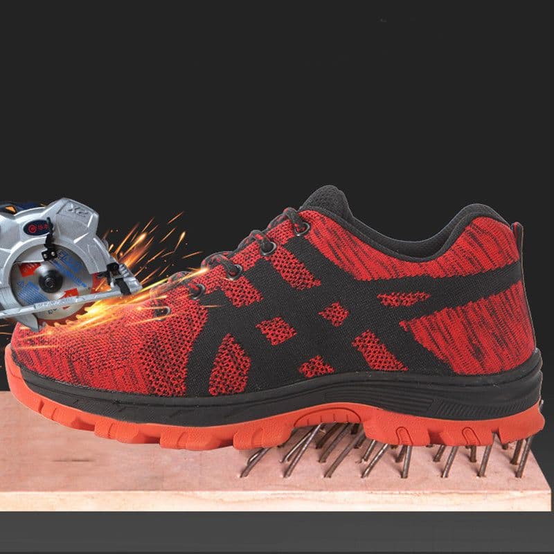 image-Safety Work Shoes Indestructible Steel Toe Anti-puncture Sneakers