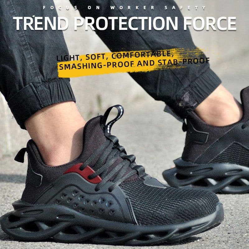 image-Indestructible Work Shoes Sneakers Men Anti-puncture Safety Shoes
