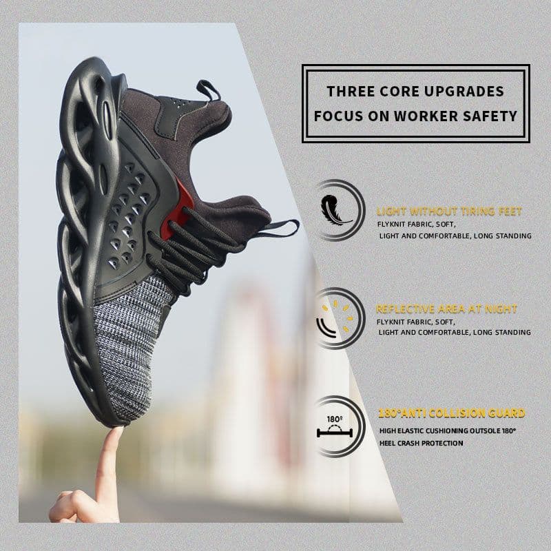 image-Indestructible Work Shoes Sneakers Men Anti-puncture Safety Shoes