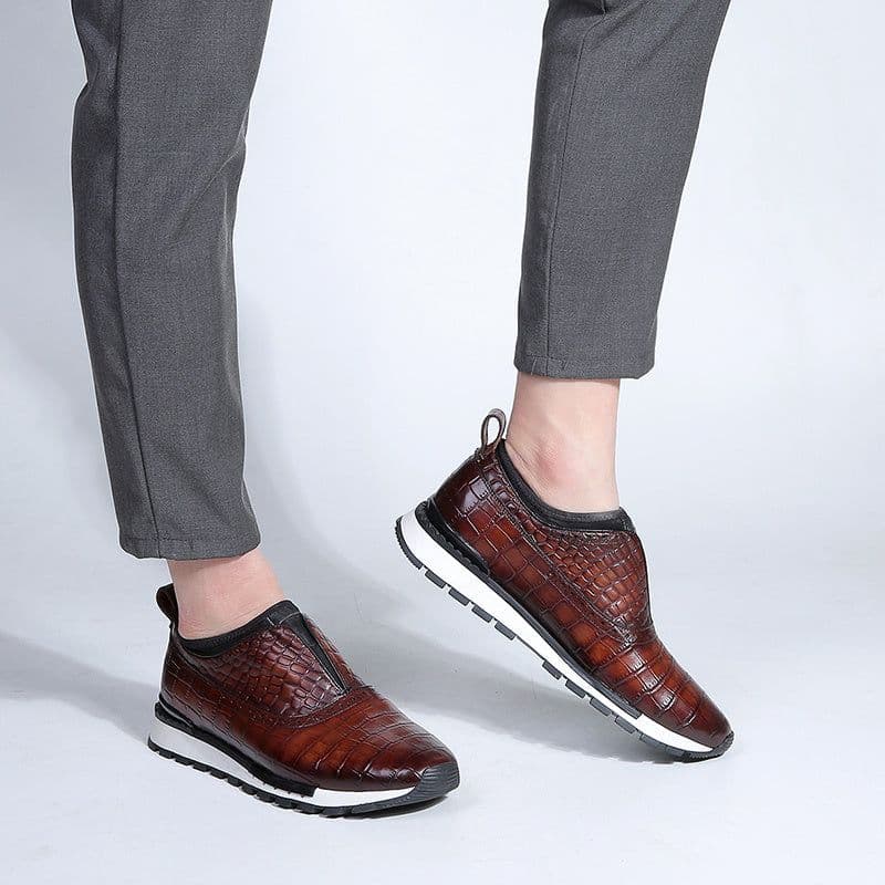 image-Men's Fashion Casual Color Polish Sneakers