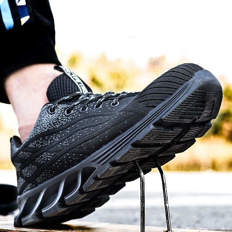 image-Men Sneakers Indestructible Steel Toe Work Shoes Comfortable Puncture Proof Shoes