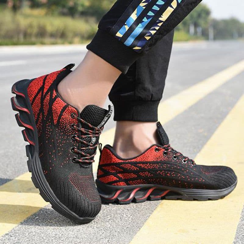image-Men Sneakers Indestructible Steel Toe Work Shoes Comfortable Puncture Proof Shoes