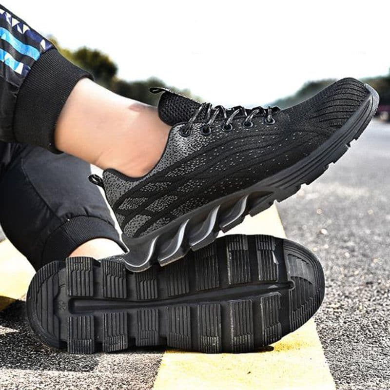 image-Men Sneakers Indestructible Steel Toe Work Shoes Comfortable Puncture Proof Shoes