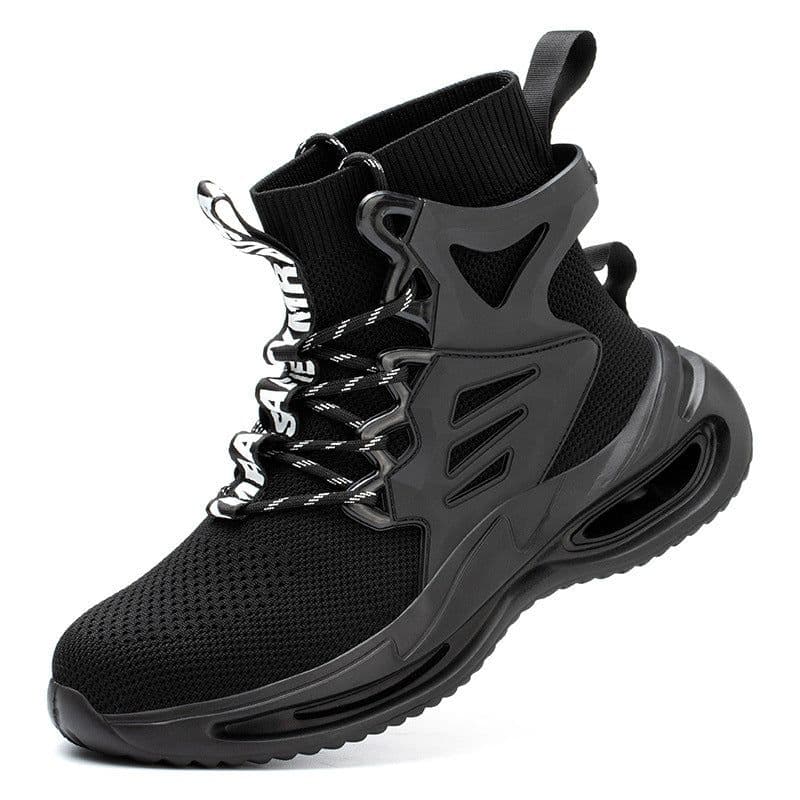 image-Men's Anti-smash And Anti-puncture Steel Toe High-top Safety Shoes