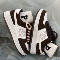 image-Brown Breathable Harajuku Style Women's Shoes