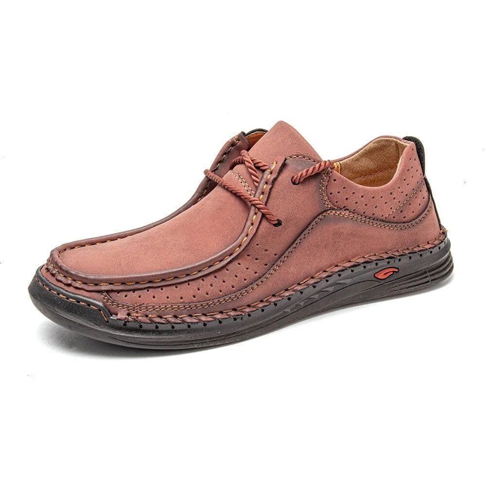 image-New Casual Men's Business Leather Shoes Breathable And Casual