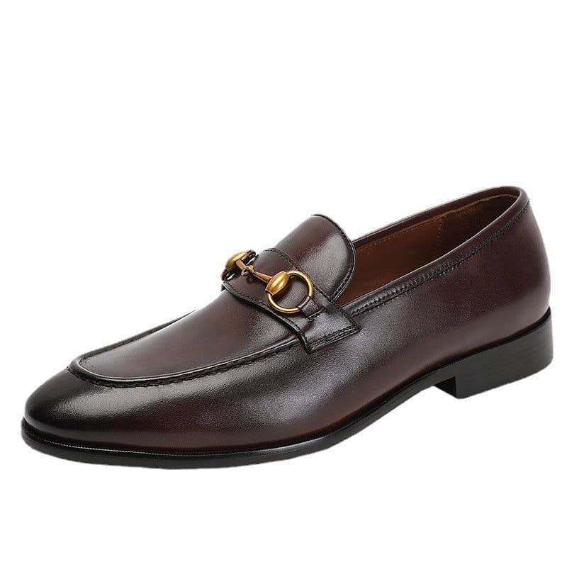 image-Men's Fashion British Vintage Horsebit Loafers