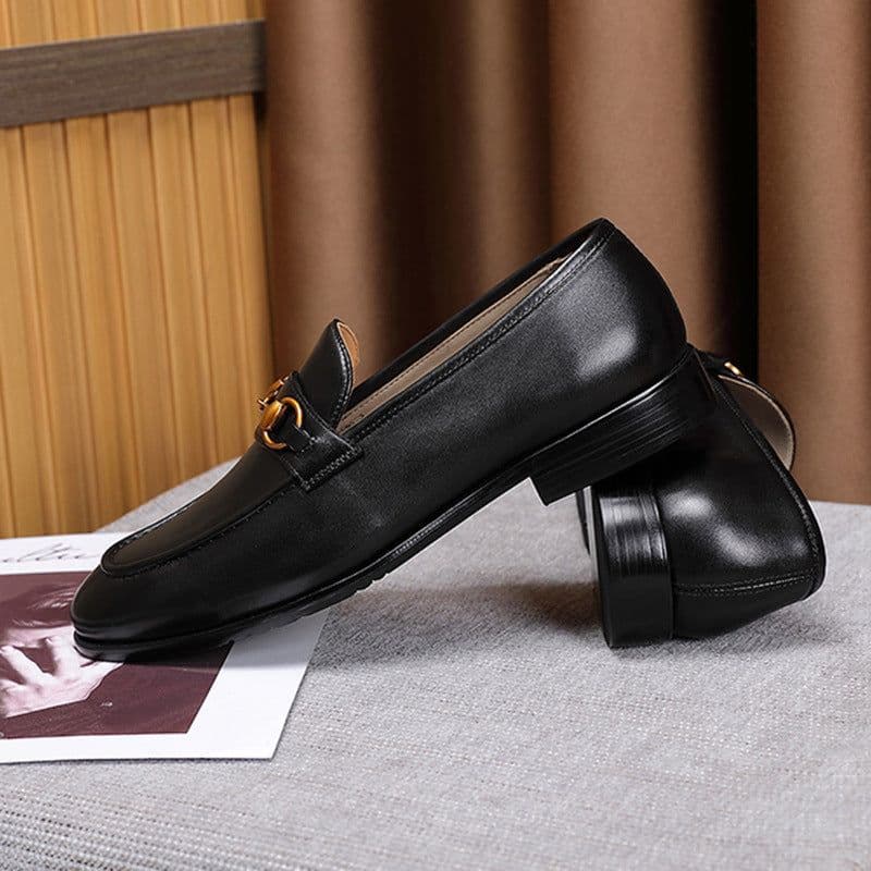 image-Men's Fashion British Vintage Horsebit Loafers