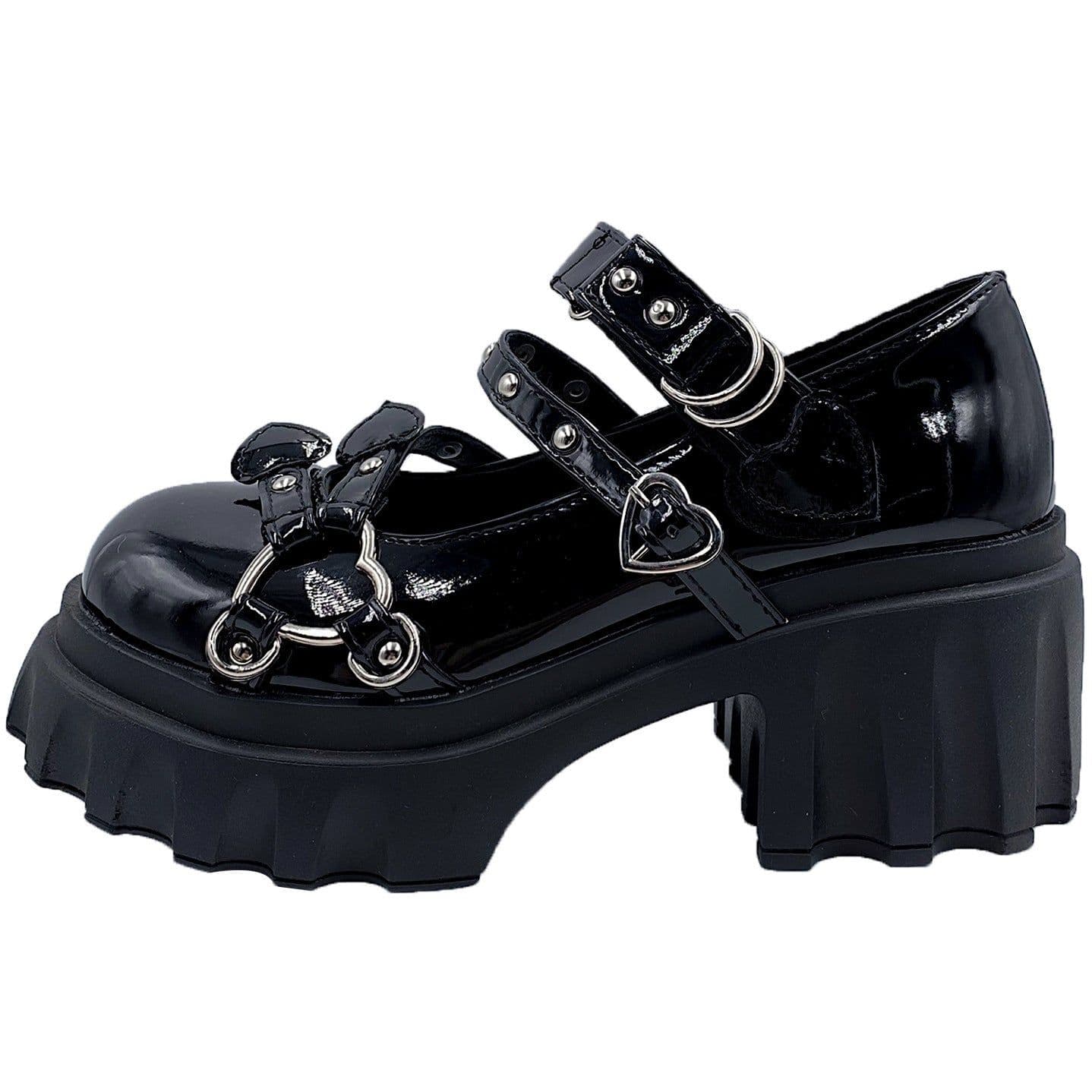 image-Women's Fashion Retro Thick Bottom Heightening Single Shoes