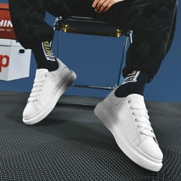 image-Gradual Color Small White Casual Sports Shoes For Men