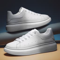 image-Gradual Color Small White Casual Sports Shoes For Men