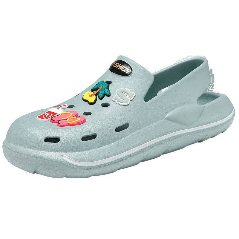 image-Men's Breathable Hole Shoes In Summer