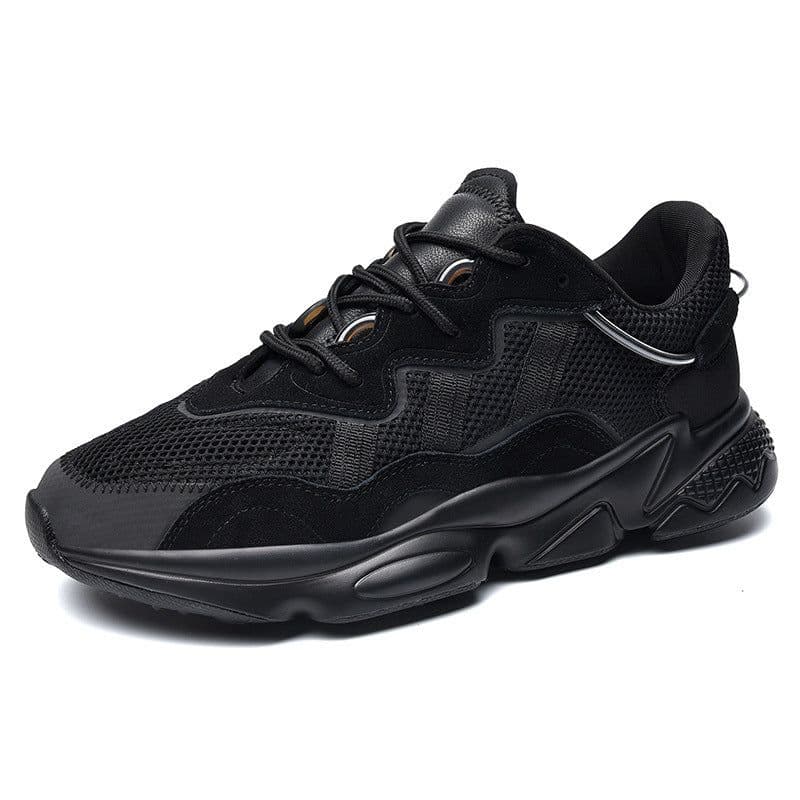 image-New Black Warrior Mesh Sneakers Casual Running Height-increasing Fashion Shoes
