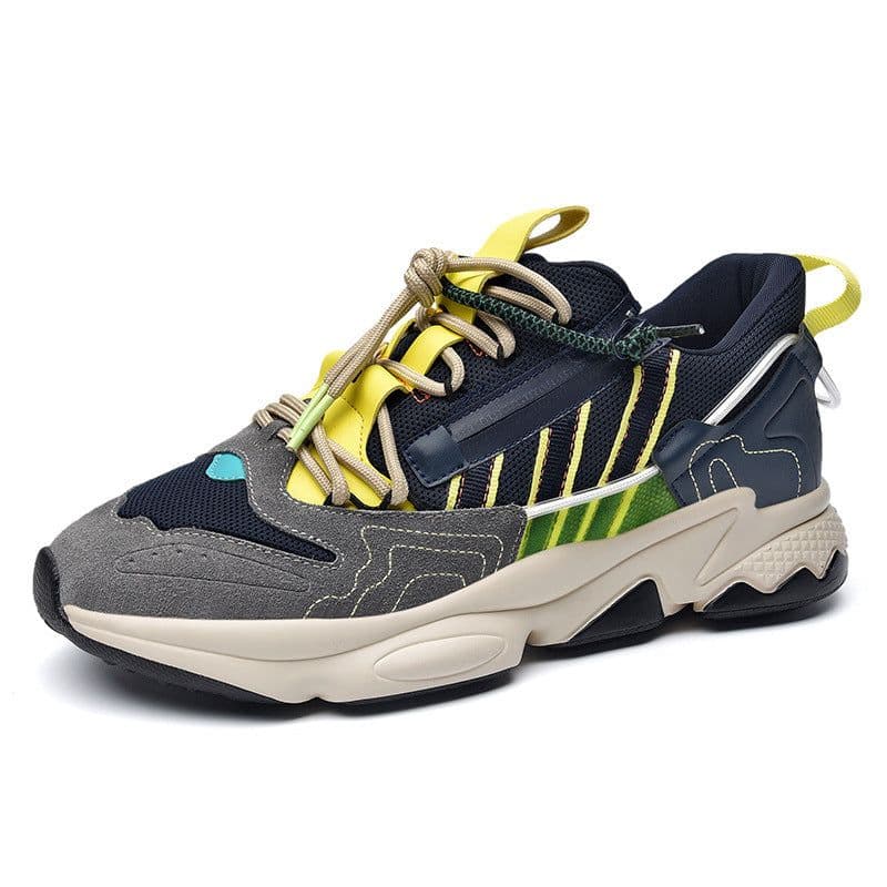 image-New Black Warrior Mesh Sneakers Casual Running Height-increasing Fashion Shoes