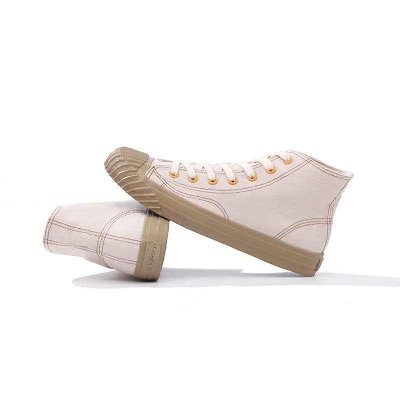 image-High Top Versatile White Shoes Male