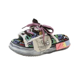 image-Net Red Graffiti Slippers For Women To Wear In Summer