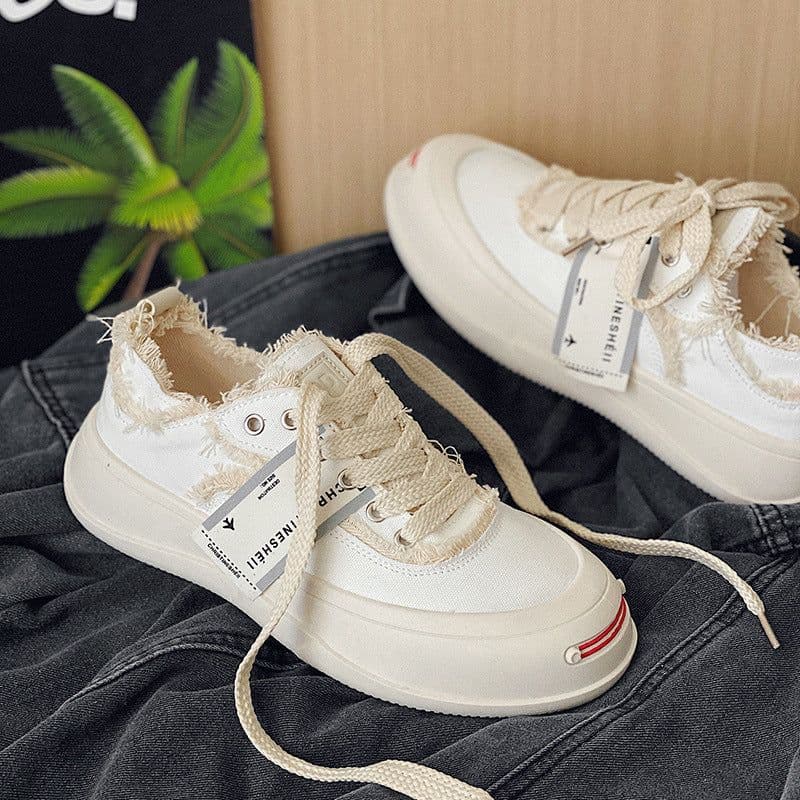 image-Leisure Sen Hong Kong Style Canvas Men's Shoes Trend