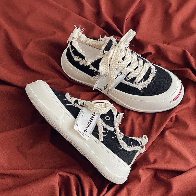 image-Leisure Sen Hong Kong Style Canvas Men's Shoes Trend