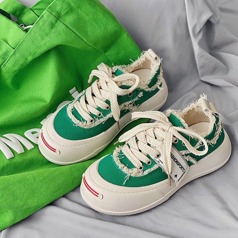 image-Leisure Sen Hong Kong Style Canvas Men's Shoes Trend