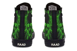 image-Fashion Printed Couple High Top Canvas Shoes