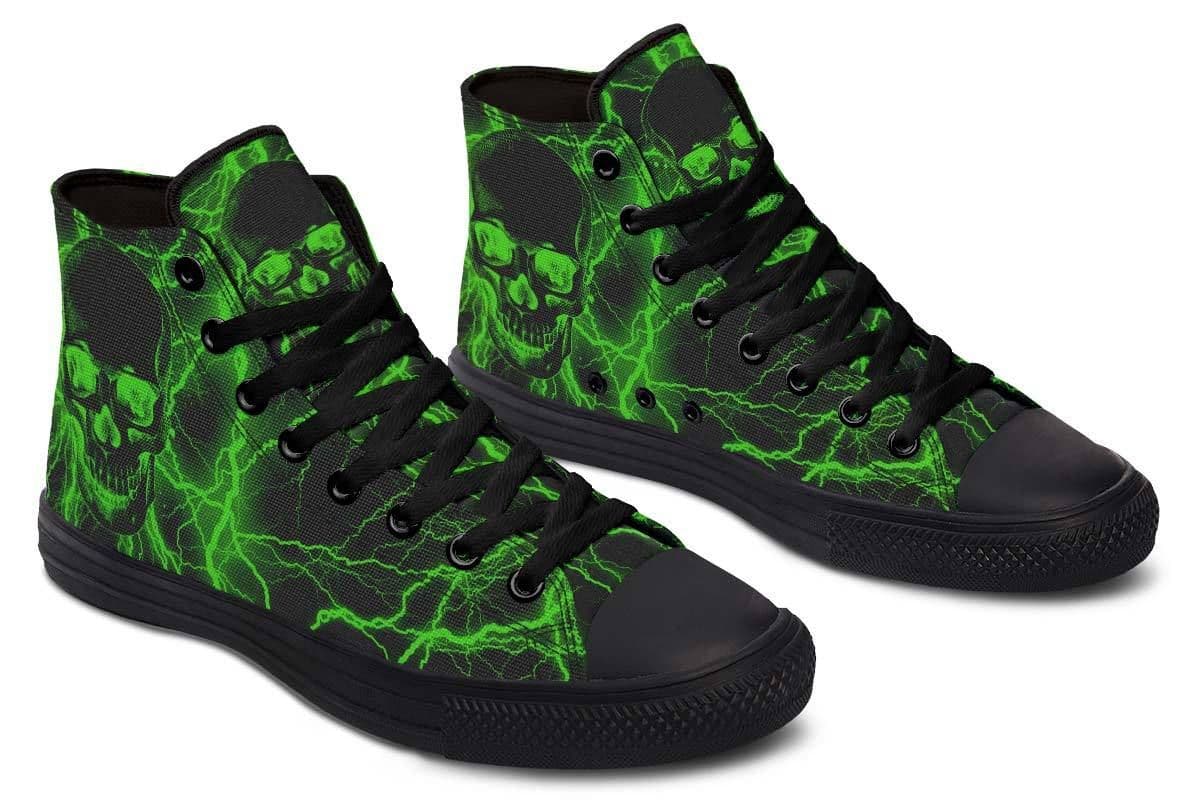 image-Fashion Printed Couple High Top Canvas Shoes