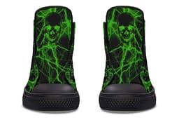 image-Fashion Printed Couple High Top Canvas Shoes