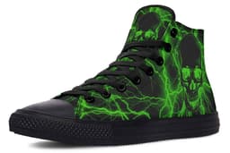 image-Fashion Printed Couple High Top Canvas Shoes
