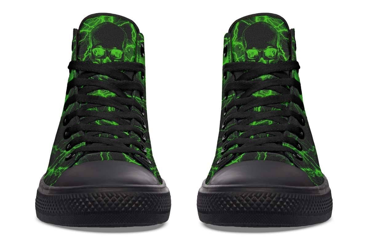 image-Fashion Printed Couple High Top Canvas Shoes