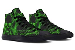 image-Fashion Printed Couple High Top Canvas Shoes