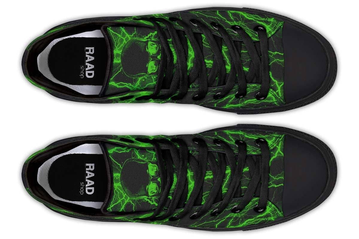 image-Fashion Printed Couple High Top Canvas Shoes