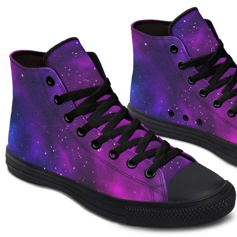 image-Fashion Printed Couple High Top Canvas Shoes