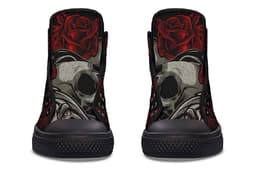 image-Fashion Printed Couple High Top Canvas Shoes