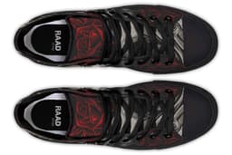 image-Fashion Printed Couple High Top Canvas Shoes