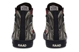image-Fashion Printed Couple High Top Canvas Shoes