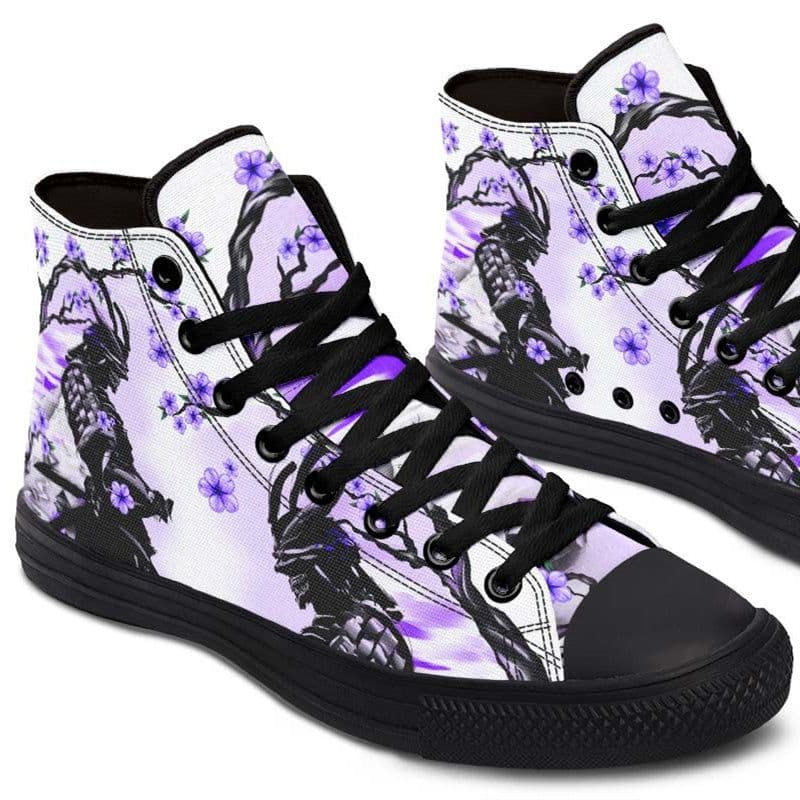 image-Fashion Printed Couple High Top Canvas Shoes