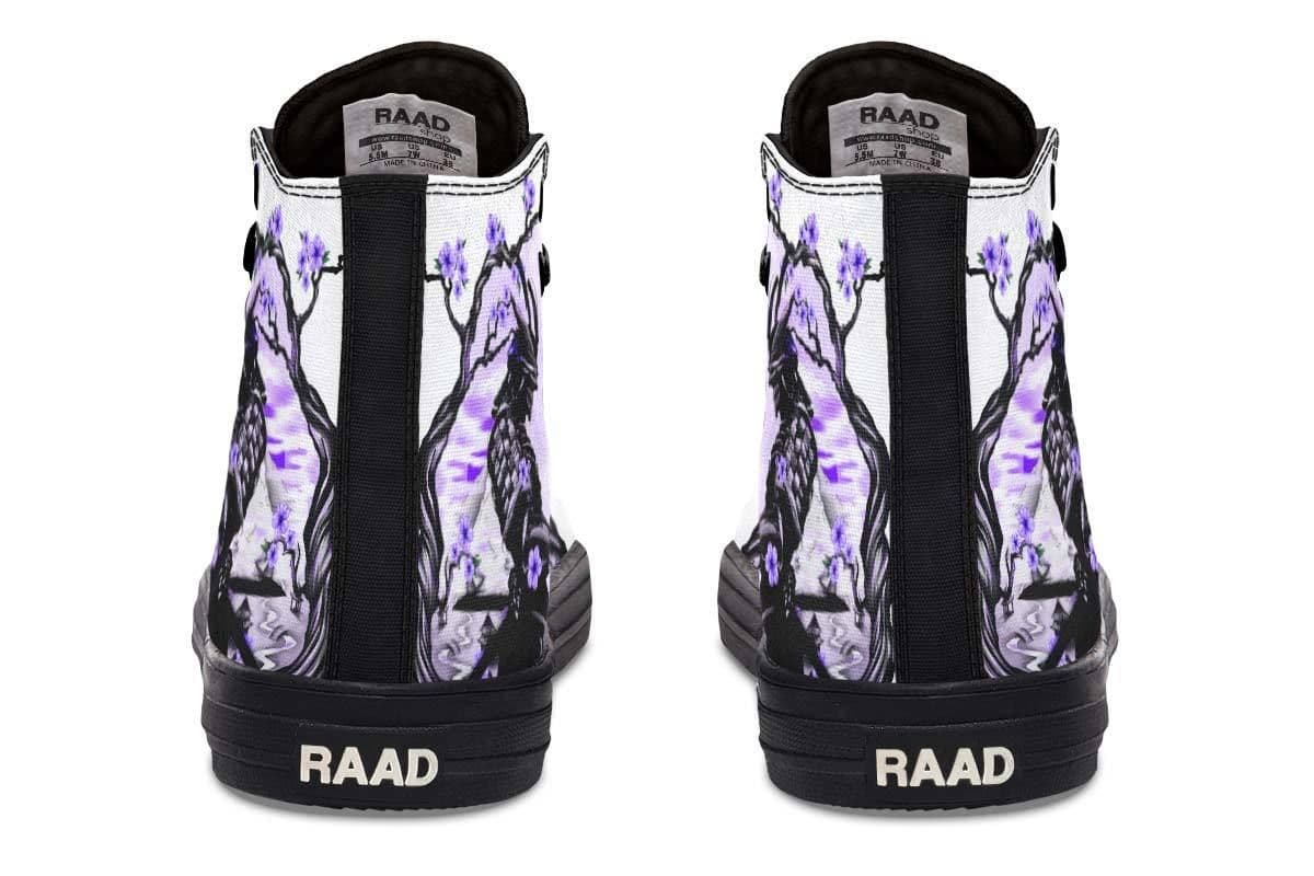 image-Fashion Printed Couple High Top Canvas Shoes