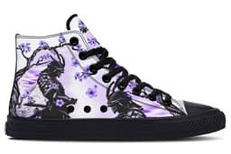 image-Fashion Printed Couple High Top Canvas Shoes
