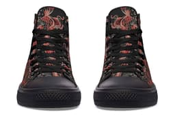 image-Fashion Printed Couple High Top Canvas Shoes