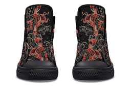 image-Fashion Printed Couple High Top Canvas Shoes