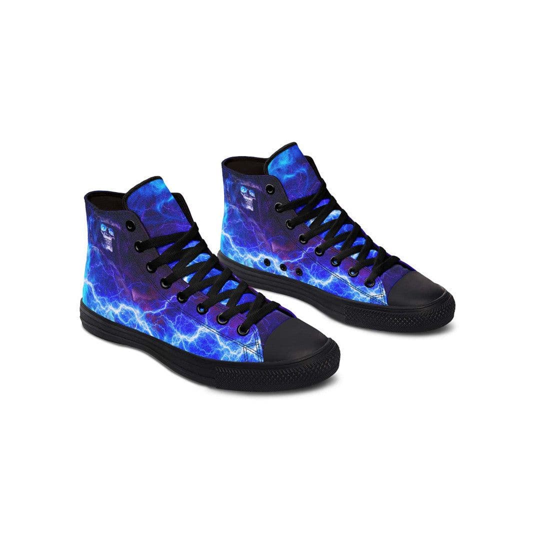image-Fashion Printed Couple High Top Canvas Shoes