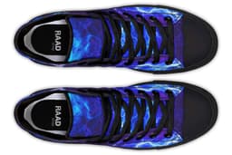image-Fashion Printed Couple High Top Canvas Shoes