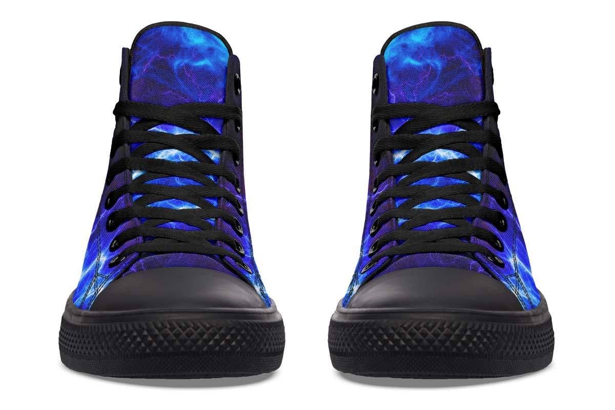 image-Fashion Printed Couple High Top Canvas Shoes