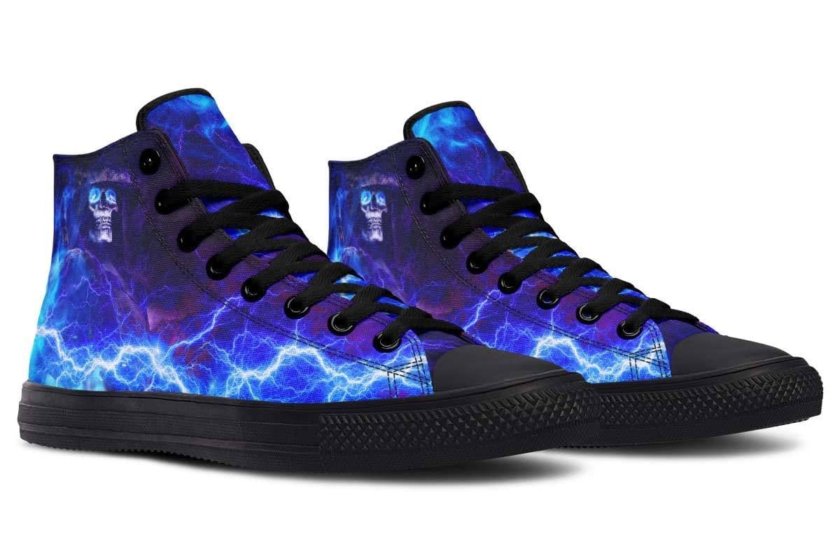image-Fashion Printed Couple High Top Canvas Shoes
