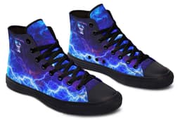 image-Fashion Printed Couple High Top Canvas Shoes